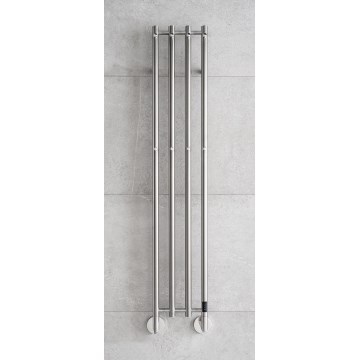 P.M.H. MO1SS-L - Elektrisk handdukstork MONA 93W/230V 153,3 cm IP44 polerat rostfritt stål