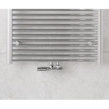 P.M.H. TERM-LC-EK - Ventil med termostatisk ventilhuvud TERM vänster/blank krom