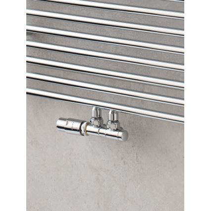 P.M.H. TERM-LC-EK - Ventil med termostatisk ventilhuvud TERM vänster/blank krom