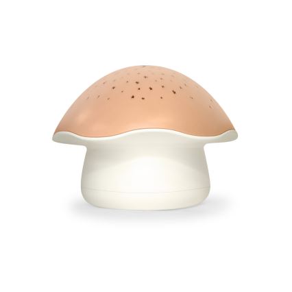 PABOBO - Projektor med melody STAR MUSHROOM 3xAA laxrosa