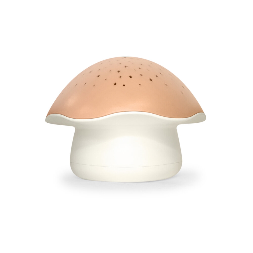 PABOBO - Projektor med melody STAR MUSHROOM 3xAA laxrosa