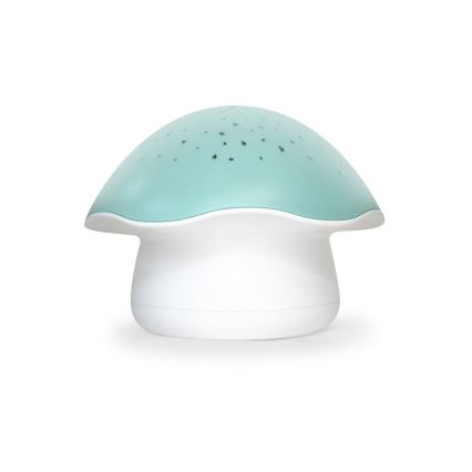 PABOBO - Projektor med sång STAR MUSHROOM 3xAA blå