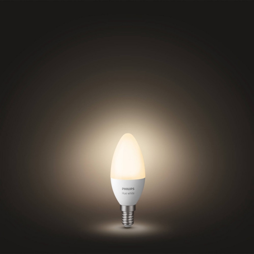 PAKET 2x Dimbar LED-lampa Philips Hue Vit E14/5,5W/230V 2700K