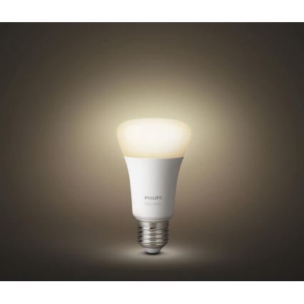PAKET 2x Dimbar LED-lampa Philips Hue Vit E27/9W/230V 2700K