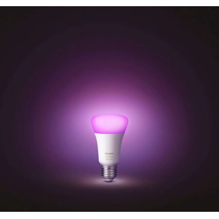 PAKET 2x Dimbar LED-lampa Philips Hue Vit och Färgad Ambiance E27/9W/230V