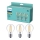 PAKET 3x LED-lampor VINTAGE Philips A60 E27/7W/230V 2,700K
