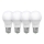 PAKET 4x LED-lampor ECOLINE A60 E27/10W/230V 4,000K - Brilagi