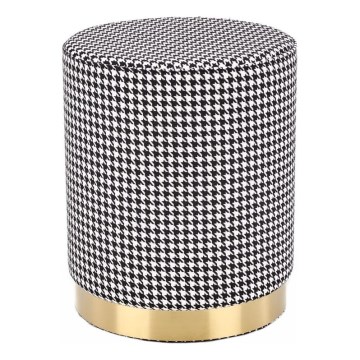 Pall ARUNA Ø 36 cm vit/svart/guld