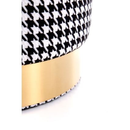Pall ARUNA Ø 36 cm vit/svart/guld
