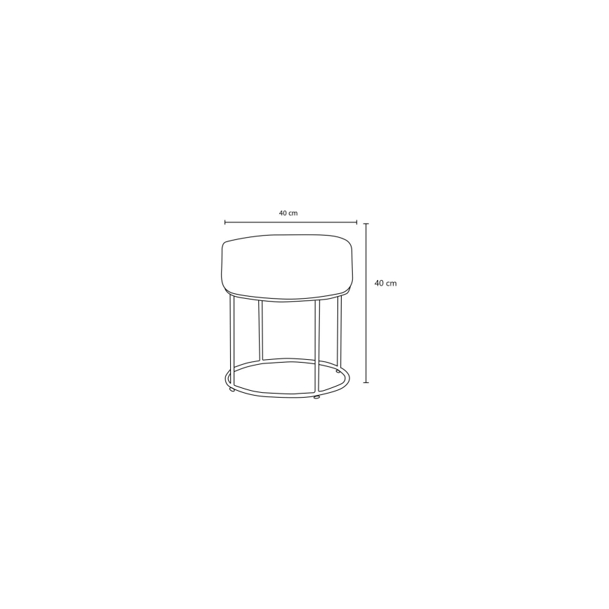 Pall RELO, Ø 40 cm, krämfärgad