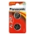 Panasonic - 2 delar Litium knappcellsbatteri CR2016 3V 72 mAh