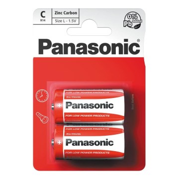 Panasonic - 2 delar Zink-kol batteri C 1,5V