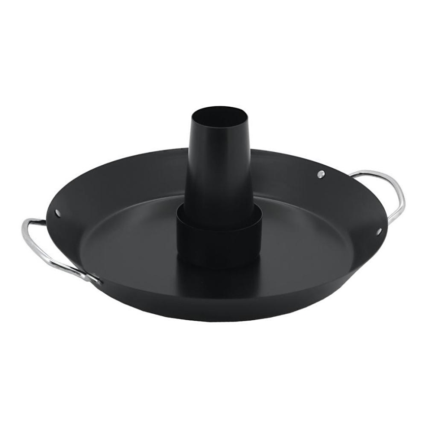 Panna med ställ för grillning av kyckling 30 cm