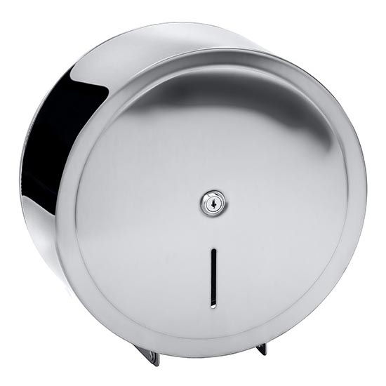 Pappersbehållare 31x32,5 cm, rostfritt stål/silverfärgad