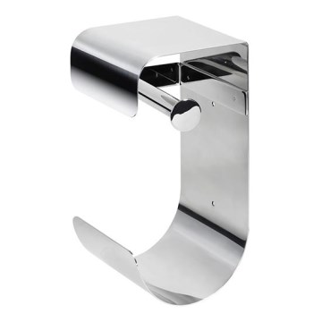 Pappershållare 12,5x26 cm rostfritt stål/silverfärgad