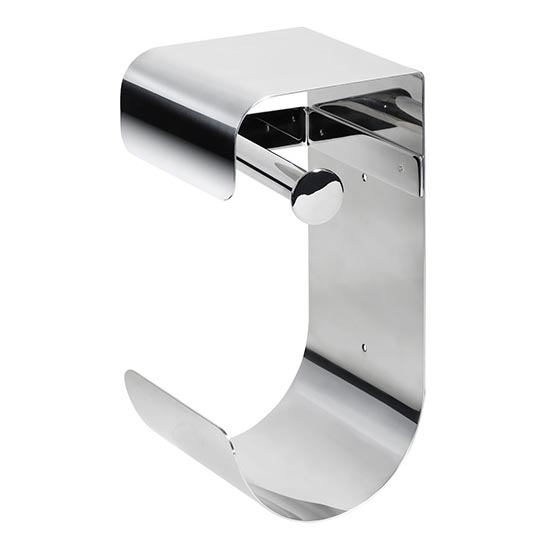 Pappershållare 12,5x26 cm rostfritt stål/silverfärgad