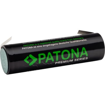 PATONA - Ackumulator 18650 Li-lon 3000mAh PREMIUM 3,7V med listklämmor för lödning