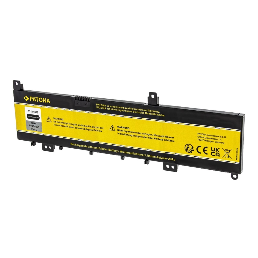 PATONA - Ackumulator Asus N580VN 4100mAh Li-Pol 11,4V C31N1636