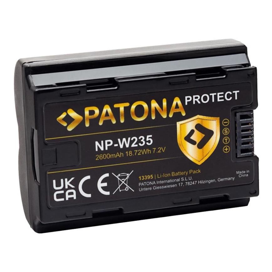 PATONA - Ackumulator Fuji NP-W235 2600mAh Li-Ion 7,2V Protect X-T4