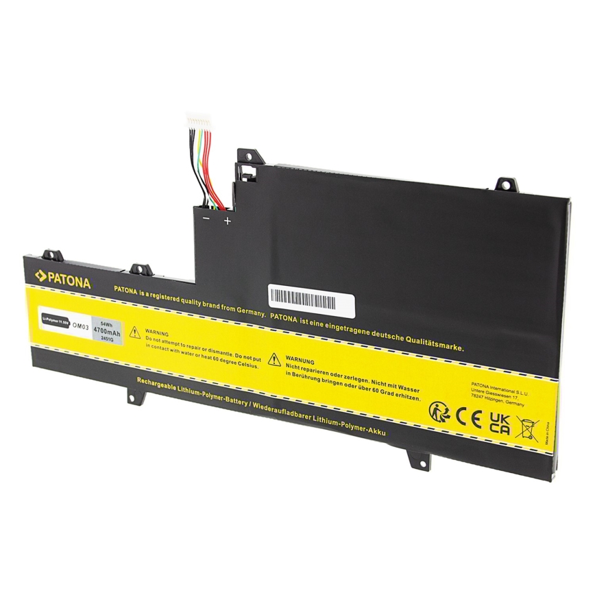 PATONA - Ackumulator HP EliteBook x360 1030 G2 4700mAh Li-Pol 11,55V OM03XL