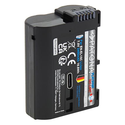 PATONA - Ackumulator Nikon EN-EL15C 2600mAh Li-Ion Platinum USB-C