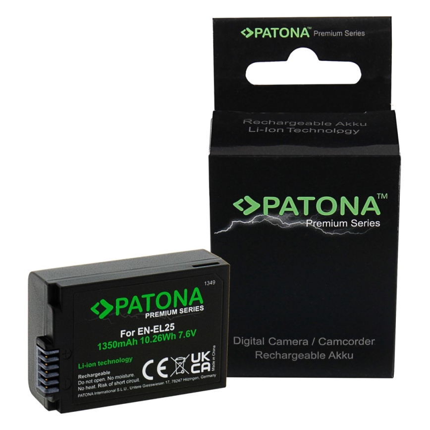 PATONA - Ackumulator Nikon EN-EL25 1350mAh Li-Ion 7,6V Premium Z50/Z fc