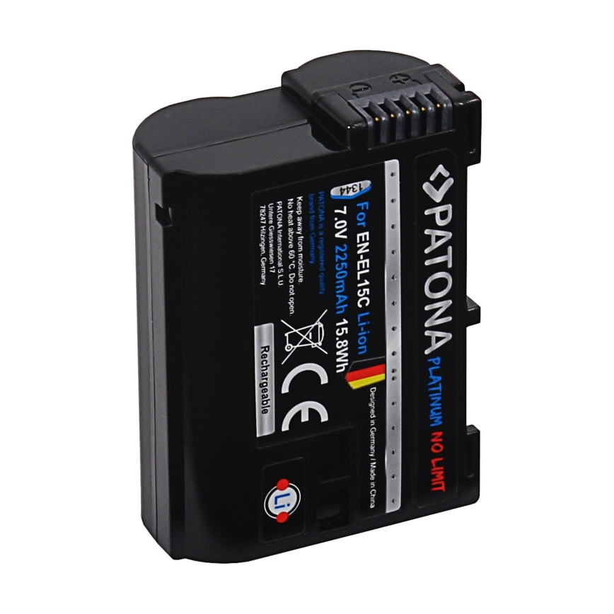 PATONA - Batteri Aku Nikon EN-EL15C 2250mAh Li-Ion Platina
