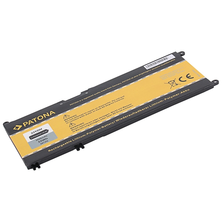 PATONA - Batteri DELL Inspiron 13/15/17 G3 3600mAh Li-Pol 15,2V 33YDH