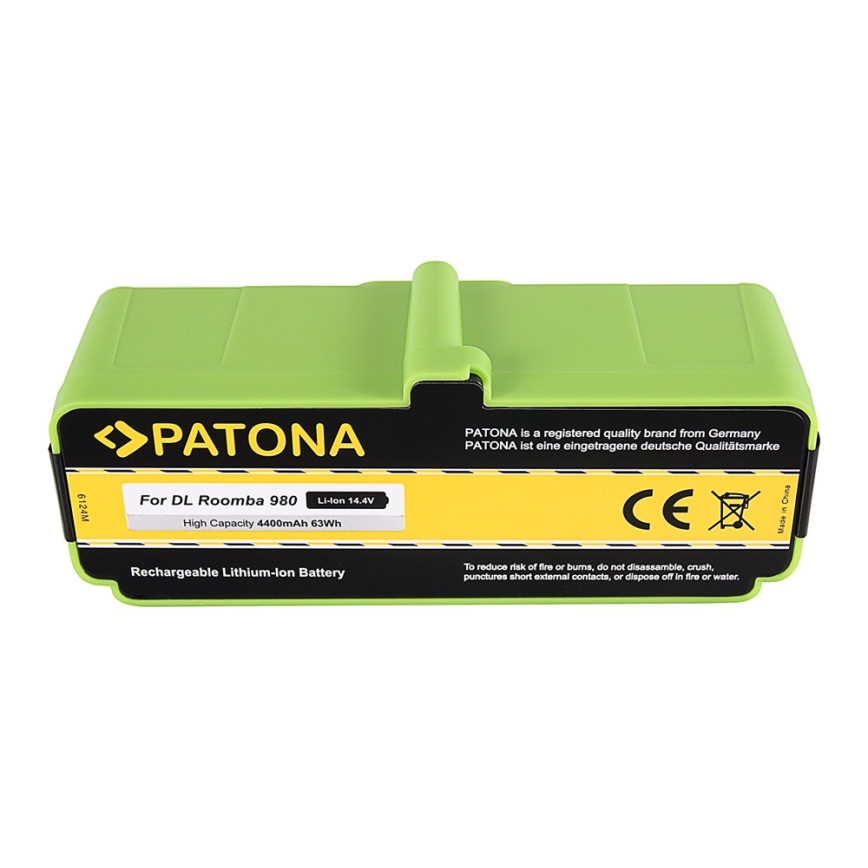 PATONA - Batteri iRobot Roomba 980 5200mAh 14.4V Li-lon