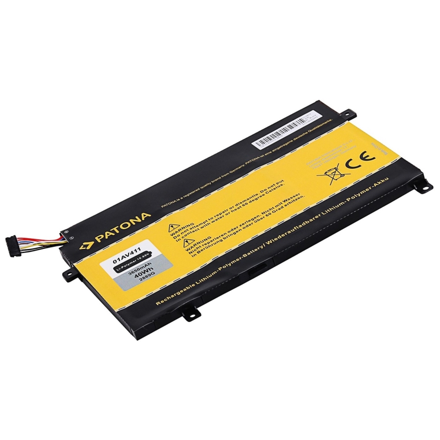 PATONA - Batteri Lenovo Thinkpad E470/E475 4400mAh Li-lon 10,95V 01AV411