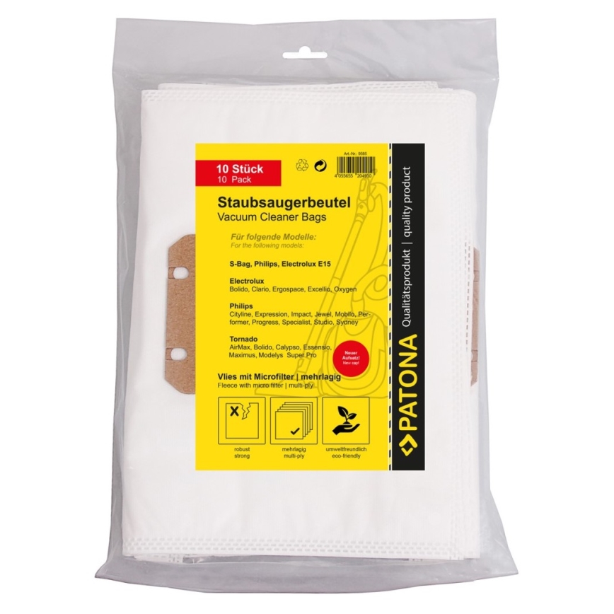 PATONA - Dammsugarpåsar Electrolux E15 - 10 kusů