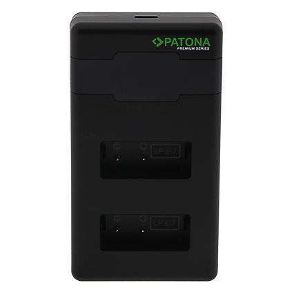 PATONA - Fast charger Dual Canon LP-E17 + kabel USB-C 0,6m
