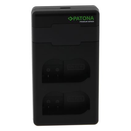 PATONA - Fast charger Dual Nikon EN-EL15/EN-EL15C + kabel USB-C 0,6m