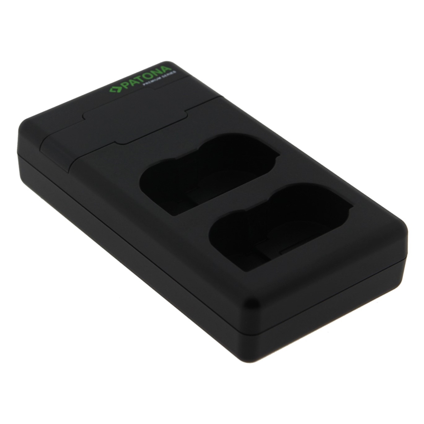 PATONA - Fast charger Dual Nikon EN-EL15/EN-EL15C + kabel USB-C 0,6m