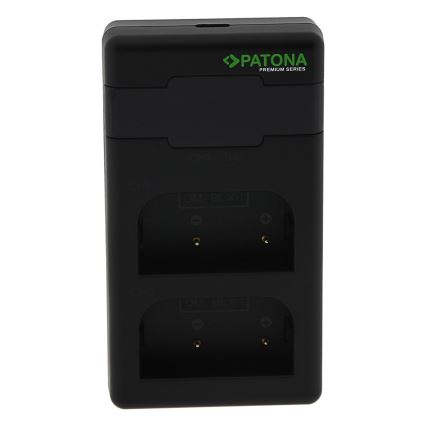 PATONA - Fast charger Dual Olympus BLX-1 + kabel USB-C 0,6m