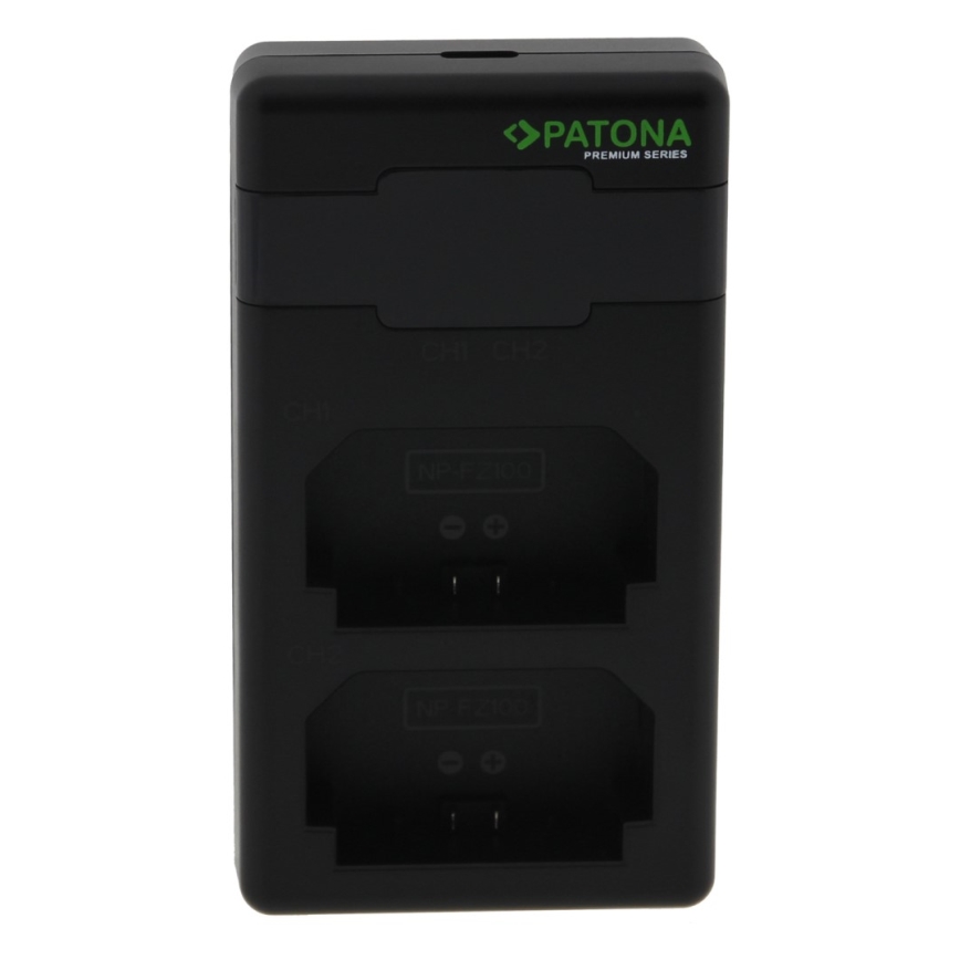 PATONA - Fast charger Dual Sony NP-FZ100 + kabel USB-C 0,6m