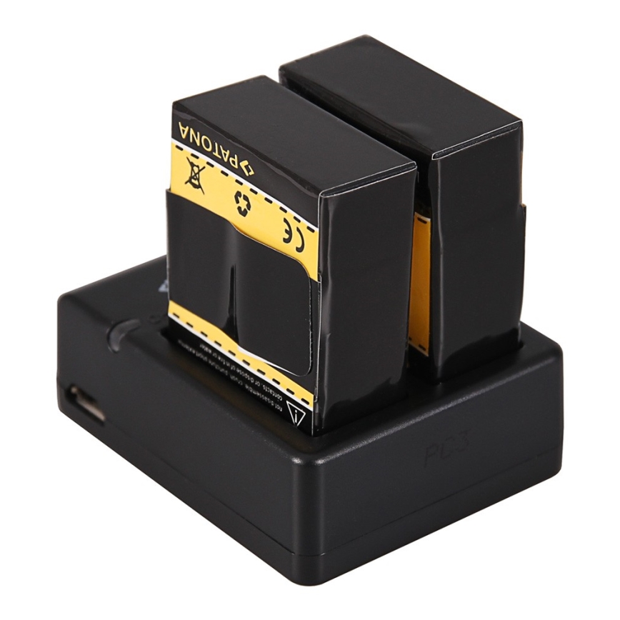 PATONA - Laddare Dual GoPro Hero 3 USB