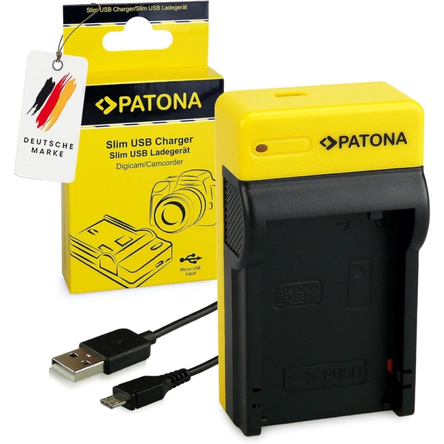 PATONA - Laddare Foto Canon LP-E17 slim,USB