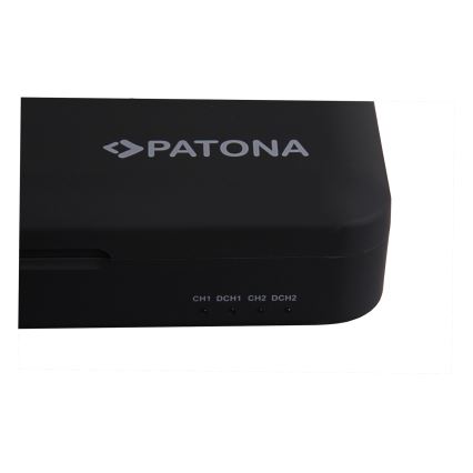 PATONA - Laddare Foto Dual Canon LP-E6/LP-E6N/LP-E6NH med strömbank