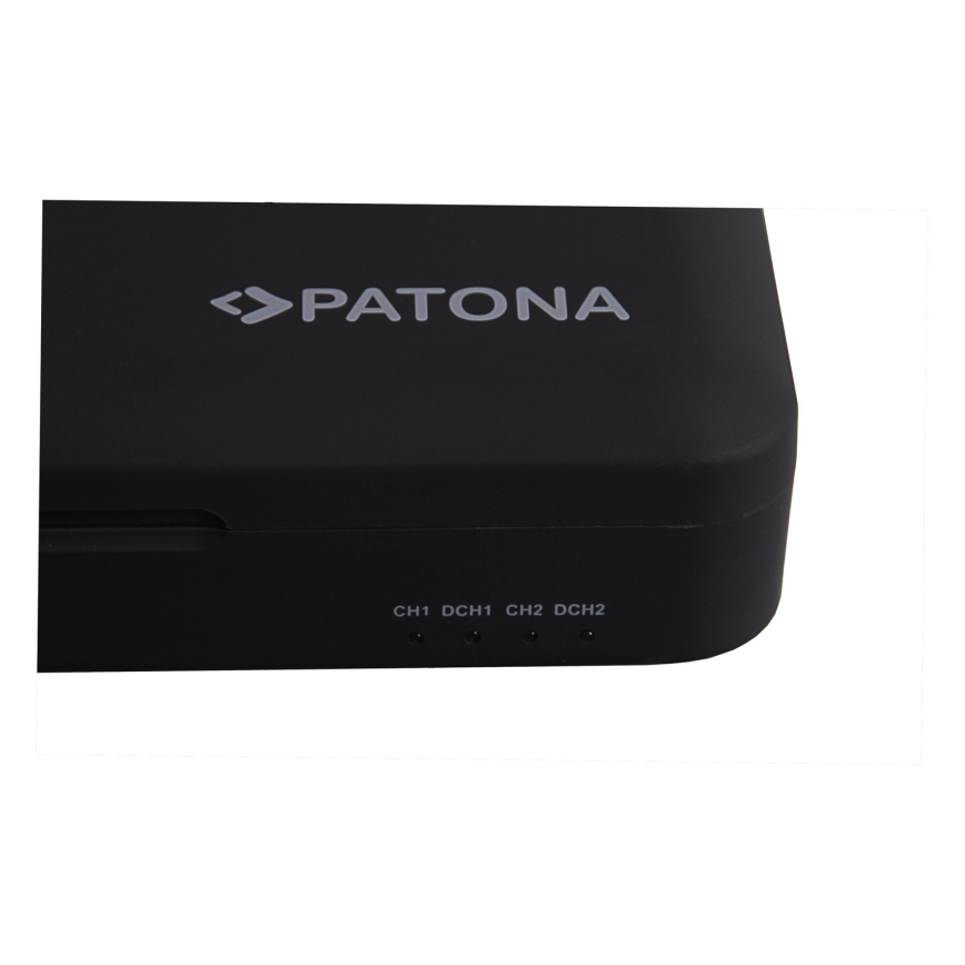 PATONA - Laddare Foto Dual Canon LP-E6/LP-E6N/LP-E6NH med strömbank