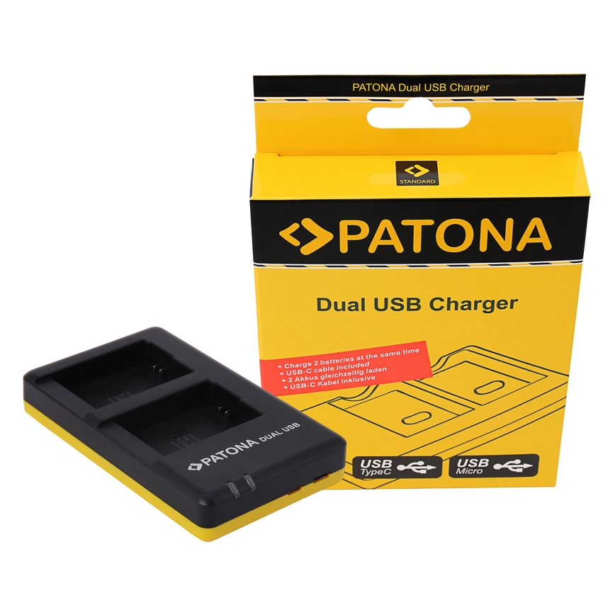 PATONA - Laddare Foto Dual Quick Sony NP-FW50 USB