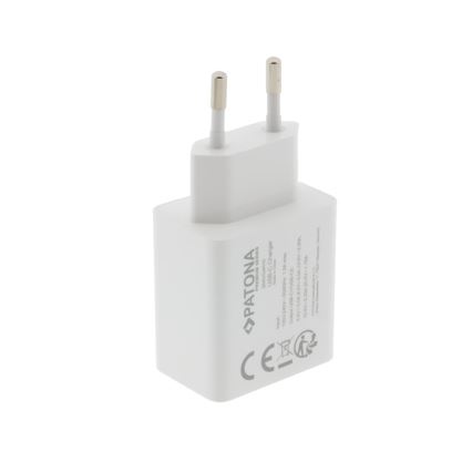 PATONA - Laddningsadapter Power delivery 35W 2xUSB-C -PD 3.0