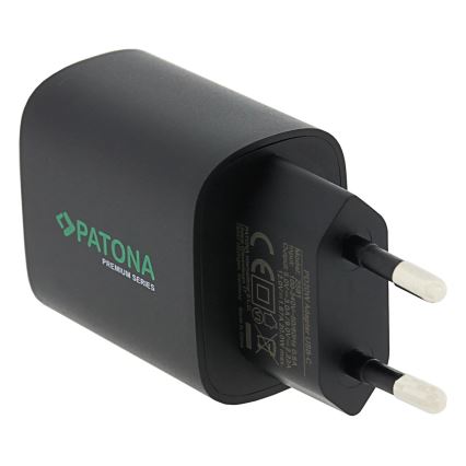 PATONA - Laddningsadapter USB-C Power delivery 20W/230V svart