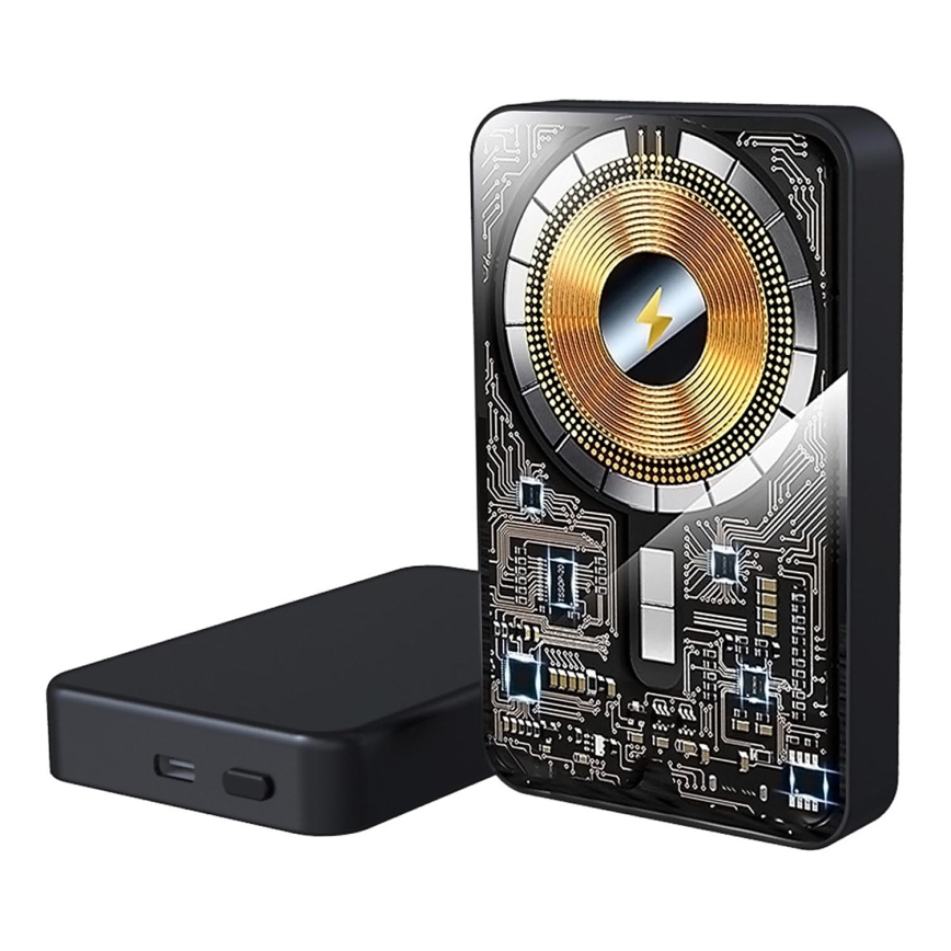 PATONA - Power bank 10000mAh Li-Pol-PD20W MagSafe USB-C och Qi laddar