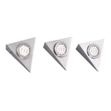 Paul Neuhaus 1119-55-3 - UPPSÄTTNING 3x LED Möbelbelysning med sensor HELENA LED/2,5W/230V
