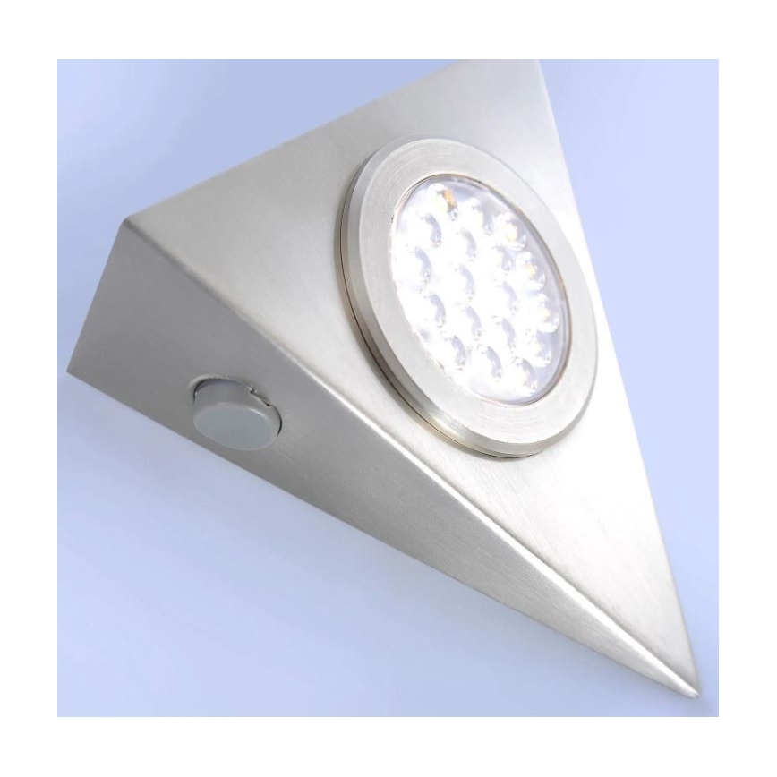 Paul Neuhaus 1119-55-3 - UPPSÄTTNING 3x LED Möbelbelysning med sensor HELENA LED/2,5W/230V