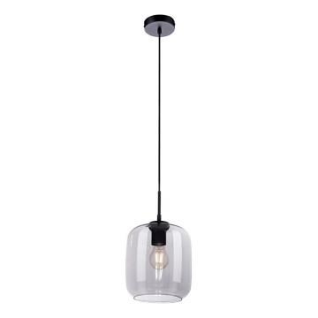 Paul Neuhaus 2002-25 - Ljuskrona med textilsladd SHITAKE 1xE27/10W/230V diameter 20 cm rökt