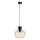 Paul Neuhaus 2003-27 - Ljuskrona med textilsladd SHITAKE 1xE27/10W/230V diameter 25 cm rökt