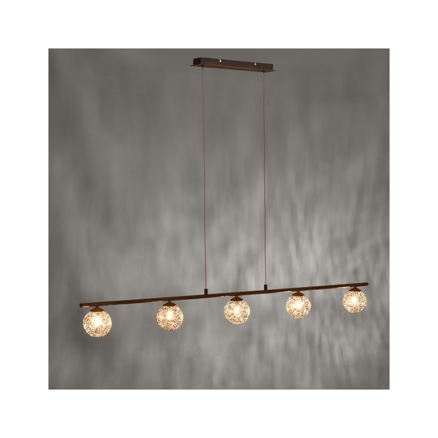 Paul Neuhaus 2040-48 - Ljuskrona med snöre GRETA 5xG9/40W/230V