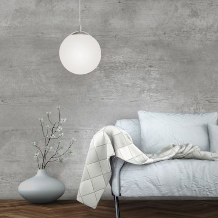 Paul Neuhaus 2072-55 - Ljuskrona med textilsladd BOLO 1xE27/60W/230V diameter 20 cm